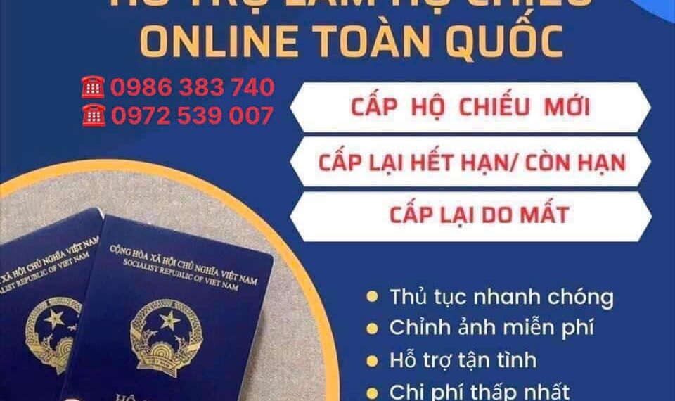 Hỗ Trợ Làm Hộ Chiếu Online Toàn Quốc - Đăng Ký Dễ Dàng, Nhận Kết Quả Tại Nhà