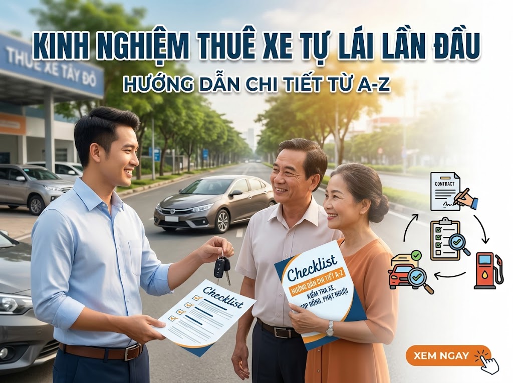 Kinh Nghiệm Thuê Xe Tự Lái Lần Đầu: Hướng Dẫn Chi Tiết Từ A-Z