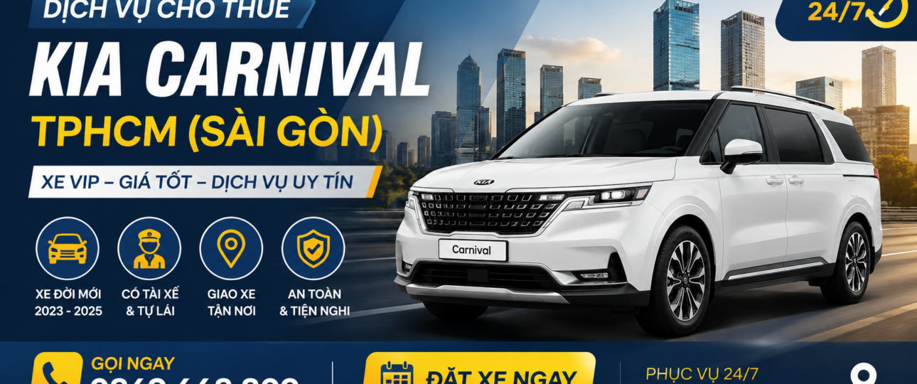 thuê xe kia carnival tphcm