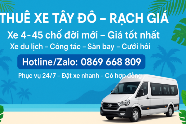 thuê xe rạch giá